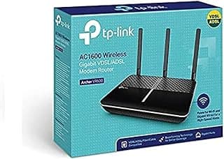 TP - لينك راوتر مودم لاسلكي جيجابت VDSL/ADSL من ارتشر (VR600 AC1600)، متعدد الألوان