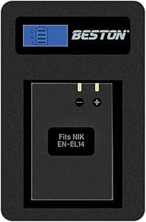 شاحن بطارية USB فردي EN-EL14 (أسود، 20 جرام)