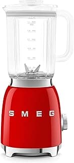 BLF03 Retro Style Blender – 600W Countertop Blender with 48 oz BPA-Free Jug, 3 Speeds + Pulse, Ice Crush & Smoothie Functions – 50s-Inspired Design-Red