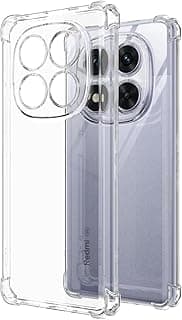 Xiaomi Redmi Note 14 Pro 5G Case Cover Soft TPU Silicone Case Lightweight Shock Protective Cover with Camera Protection (Clear, Redmi Note 14 Pro 5G)