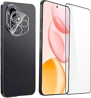 (2-in-1 Set) Compatible With Honor 400 -Tempered Glass Screen Protector + Camera Lens Protector – Anti Static, 9H Hardness, Ultra-HD Clarity, Anti-Scratch, Easy Installation, Case Friendly