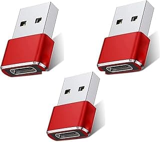 محول USB 3.1 نوع سي أنثى إلى USB ذكر USB-سي أنثى إلى USB ذكر، محول USB نوع سي أنثى إلى USB أو تي جي محول نقل البيانات من توبو TD-1064TC عبوة من (3)