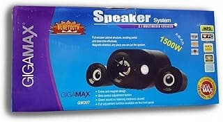 صب ووفر 2 في 1 من GIGAMAX بقدرة 1500 وات، بلوتوث، SD، USB، AUX