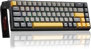 AULA Win68 He Max - Gaming Keyboard with Hall Effect and Magnetic Switch, Adjustable Acting Quick Shooting Mode, Search Rate 8Khz, Rgb Backlight Mechanical Wire 60%