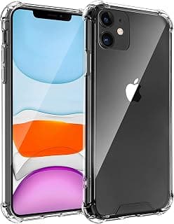 Zubitech iPhone 11 Clear Cover Case soft TPU Transparent Silicone Gel Back Protective Case shock Absorbent Reinforced Corner for iPhone 11 Clear