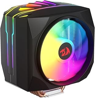مبرد هواء لتبريد وحدة المعالجة المركزية CC-2199، مروحة اف دي بي A-RGB بمروحتين هادئة 120 ملم بي دبليو ام و4 أنابيب حرارية وقاعدة نحاسية ناعمة، برج واحد لانتل 1700/115X/1200، AMD AM4/AM5 من ريدراجون