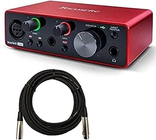 Focusrite Scarlett Solo 3rd Gen And Cable Xlr