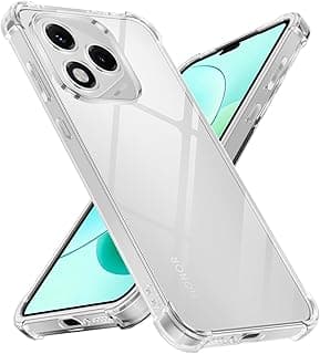 Compatible with Honor 400 Lite 5G Clear Case, Air Cushion Drop Protection, Yellowing and Scratch-Resistant, Soft TPU Shockproof Protective Phone Case for Honor 400 Lite 5G 6.7 inch