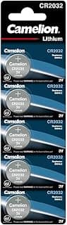بطارية ليثيوم 3 فولت Camelion (عبوة 5 بطاريات) (CR2032)