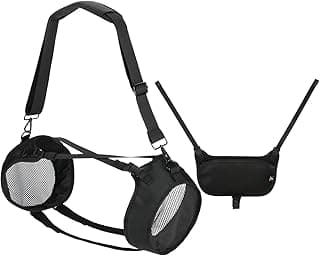 Generic Heavy Duty Nylon Carrying Strap Case with Accessory Pouch, Compatible with JBL Boombox 4 Portable Bluetooth Speaker, Protective Mesh Travel Shoulder Bag - Black.