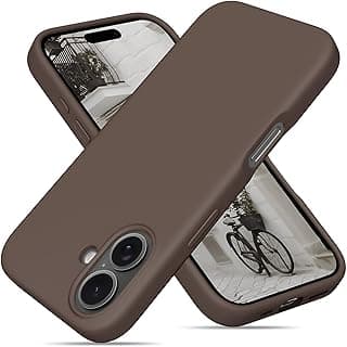 Compatible with iPhone 17 6.3-Inch Case, Premium Liquid Silicone Case, Full Body Protective Cover, Shockproof, Slim Phone Case, Anti-Scratch Soft Microfiber Lining (Brown)