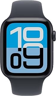 Apple Watch SE 3 44mm Midnight Aluminium Case GPS Sport Band (S/M) [2025]