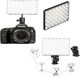 PLOKAMA U480 LED Photography Fill Light, 20W, 2700-5700K, 270° Pan Tilt, 5000mAh Rechargeable