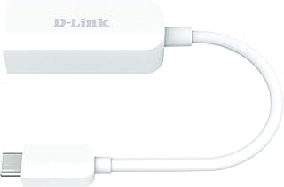 محول USB نوع C إلى ايثرنت 2.5 جيجا من دي- لينك، DUB-E250 USB-C إلى ار جيه 45 شبكة محلية 2.5 جيجابت، متوافق مع ثاندربولت 3، ماك وويندوز