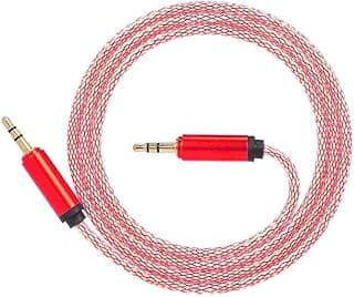 كابل صوت AUX مقاس 3.5mm (5 متر)، أحمر