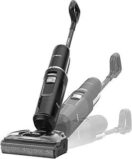 Tineco Floor ONE S7 Stretch Cordless Wet Dry Vacuum Cleaner, 180°Lay-Flat Anti-Tangle Design, 50 Minutes Runtime, 185℉ Flashdry Self-Cleaning, Dual-Sided Edge Cleaning Floor Cleaner