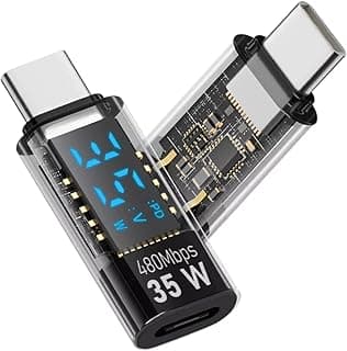 محول USB-C ذكر إلى لايتنينج أنثى، شحن سريع 35 وات، نقل بيانات 480 ميجابت لكل ثانية، متوافق مع سلسلة ايفون 15 وايباد اير وغيرها من اجهزة USB-C (الصوت غير مدعوم)