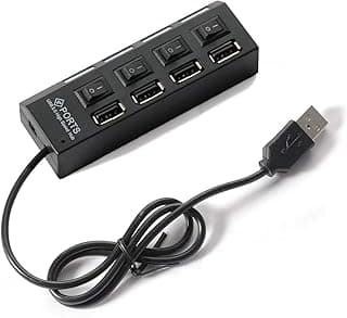 Hub USB 4 Ports 2.0 Switch - Black