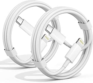 كابل USB-C إلى Lightning بطول 3 قدم، عبوة من 2 [معتمد من ابل MFi] سلك شحن سريع للايفون، كابل شحن سريع للايفون 14 13 12 11 برو ماكس Xr Xs 8 7 6 بلس