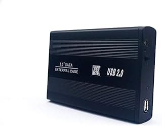 Generic 8GB Black 3.5 Inch External Hard Disk Case with USB 2.0 to SATA Interface for HDD Enclosure