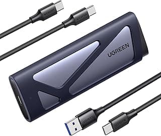 غلاف خارجي لـ M.2 NVMe وساتا بسرعة 10 جيجابت في الثانية بواجهة USB 3.2 الجيل الثاني يدعم مفاتيح M وB بمقاسات 2230 و2242 و2260 و2280 ويأتي مع كابلين USB A إلى C وUSB C إلى C ويدعم UASP من يوجرين
