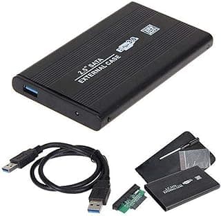 هارد خارجي ساتا محمول بمنفذ USB 3.0 مقاس 2.5 بوصة عالي الدقة HD ياتي مع حافظة ومسامير تثبيت، usb_1.1