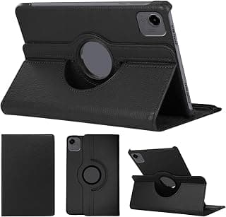 غطاء حماية لتابلت Honor Pad X9a مقاس 11.5 بوصة، حامل ذكي دوار 360 درجة، جراب جلد فليب مع زوايا رؤية متعددة، خاصية النوم والاستيقاظ التلقائي (أسود)