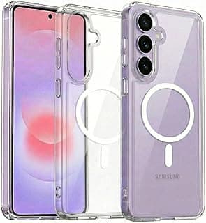 T Tersely Clear Case for Samsung Galaxy A37 4G/5G (2026), Magnetic Cover Compatible with MagSafe, Hard Back Slim Shockproof Bumper, Support Wireless Charging