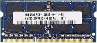 رامات DDR3 سعة 4GB بتردد 1333MHz موديل PC3-10600S بجهد 1.5V و204 سن SODIMM للابتوب