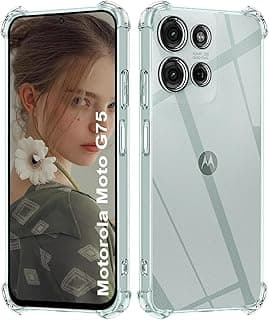 TPU Case for Motorola Moto G75 Case, Soft Slim Airbag Protective Case All-Inclusive Protective Cover Clear