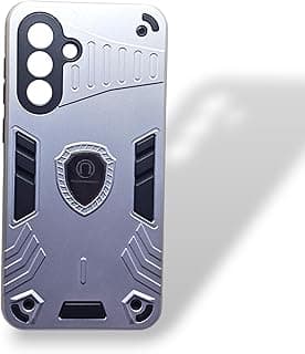 جراب MagnoGuard Armor لساعة سامسونج Galaxy A17 - حماية شديدة التحمل مع دعم مغناطيسي (فضي)