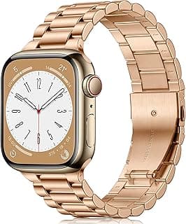 أحزمة معدنية متوافقة مع أحزمة ابل واتش 38mm 40mm 41mm 42mm 44mm 45mm 46mm 49mm، سوار ستانلس ستيل للأعمال متوافق مع iWatch سيريس 10 9 8 7 6 5 4 3 2 1 SE/ SE2 Ultra 2/ Ultra