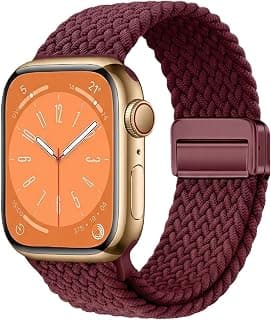 Next Store Braided Watch Band Compatible with Apple Watch Series 1 2 3 4 5 6 7 8 9 10 11 Ultra Ultra 2 SE 49mm 46mm 45mm 44mm 42mm, Adjustable Nylon Strap with Metal Buckle