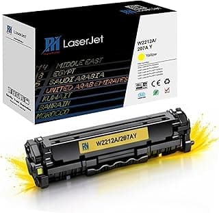 PH 207A Compatible Yellow Toner Cartridge with Chip High Yield Laser Printer Toner Replacement for W2213A Color LaserJet Pro