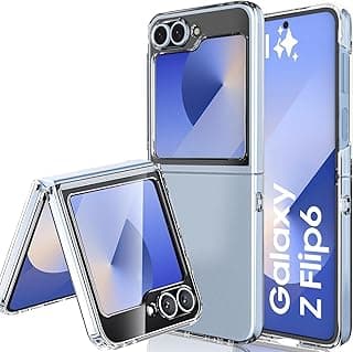 لوكو فان جراب لسامسونج جالاكسي Z Flip 6 5G، جراب صلب PC شديد التحمل، جراب شفاف لـ Z Flip6، [حماية عسكرية مقاومة للصدمات]