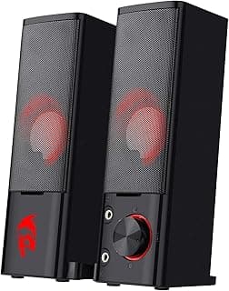 مكبرات صوت اورفيوس GS550 لالعاب الكمبيوتر من ريدراجون، تعمل بمنفذ USB مع كابل 3.5 ملم