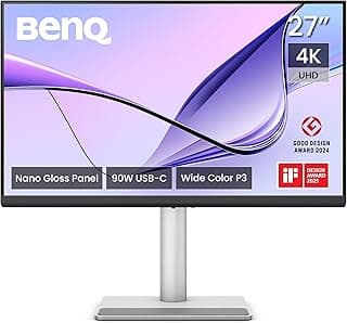 بين كيو ماك بوك MA270UP 27 انش IPS LED نانو جلوس لوحة 60Hz UHD 4k 99% sRGB 95% P3 HDR10 شاحن USB C 2 HDMI، 2 USB C، 2 USB C، 2 USB A، 3Y