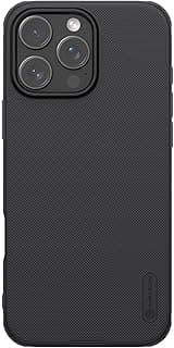 جراب Super Frosted Shield Pro لهاتف ابل iPhone 16 Pro Max (6.9 بوصة) ظهر صلب وحواف ناعمة (PC + TPU) غطاء ممتص للصدمات مع حماية للكاميرا، بدون شعار، أسود