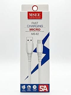 كابل شحن سريع USB إلى Micro USB – 5A عالي السرعة | موديل: MS-62 | 1 متر