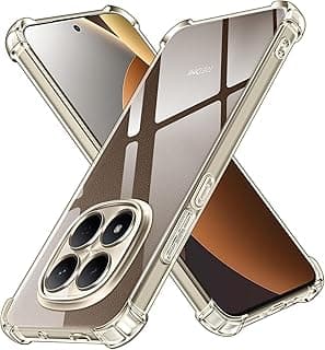 Case Compatible with Xiaomi Redmi Note 15 Pro+ / Note 15 Pro Plus 5G, Cover Silicone Transparent TPU Gorilla Anti-shock Protector Camera Shockproof Corners - Clear