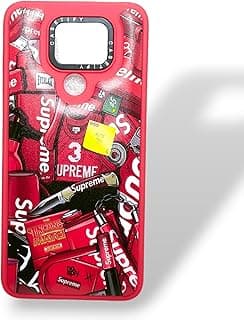 Bump Silicon Shild Case Microfiber Lining with Camera Protection For Xiaomi Note 9 - Note 9s (Red)
