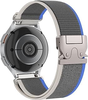 حزام نايلون مرن 22mm بمشبك باراشوت لساعة Redmi Watch 5 Active/5 Lite/سامسونج Galaxy Watch 3 45mm/Watch 46mm/Gear S3/هواوي watch GT6 GT5 46MM/GT2E/GT6 Pro/GT 5 Pro/Amazfit GTR4