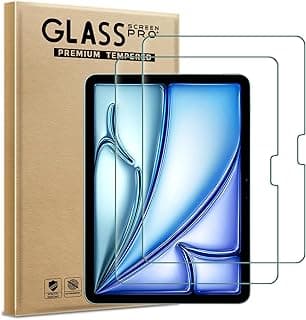 AOKUMA Apple iPad Air 11 Inch M4 (2024) Tempered Glass, [Pack of 2] Tempered Glass iPad Air 11 Inch M4 [0.26mm][Extremely Scratch Resistant][High Definition][Easy to Install]