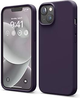 Compatible with iPhone 14 Case, Liquid Silicone Case, Full Body Protective Cover, Shockproof, Slim Design, Anti-Scratch Soft Microfiber Lining, 6.1 inch (Deep Purple)