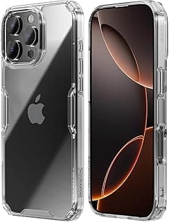 Case for iPhone 16 Pro Max, Transparent Thin Case with Military Drop Protection, Anti Yellowing Mobile Phone Case, PC Scratch Resistant Back Shockproof Clear Case for iPhone 16 Pro Max, Clear