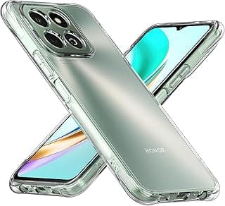 Case for Honor X6b, Clear Transparent TPU Case with Reinforced Corners, Shockproof, Matte Finish