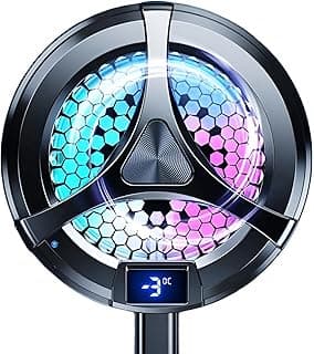 X36 Magnetic Phone Cooler RGB Light LCD Display Temperature Display Type C Input Fan Speed 5500RPM