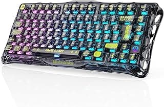 كيبورد جيمنج جرافاسطار ميركوري K1 لايت QWERTZ شفاف أسود