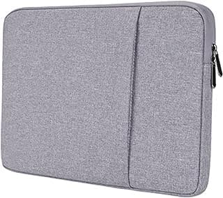 Laptop Sleeve 15.6 Inch, Suitable for 15-15.6 Inch Lenovo HP Dell MacBook Computer Notebook Durable Shockproof and Lightweight with Zippered Pockets Cover Protective Case (Gray)