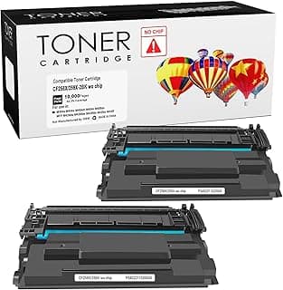 خرطوشة حبر 59X من اسكير لطابعة ليزرجيت برو اتش بي M404 M404n M404dn M404dw M304a M405 MFP M428 M428dw M428fdn M428fdw M429، بانتاجية 10000، موديل CF259X (قطعتين) اسود، بدون رقاقة